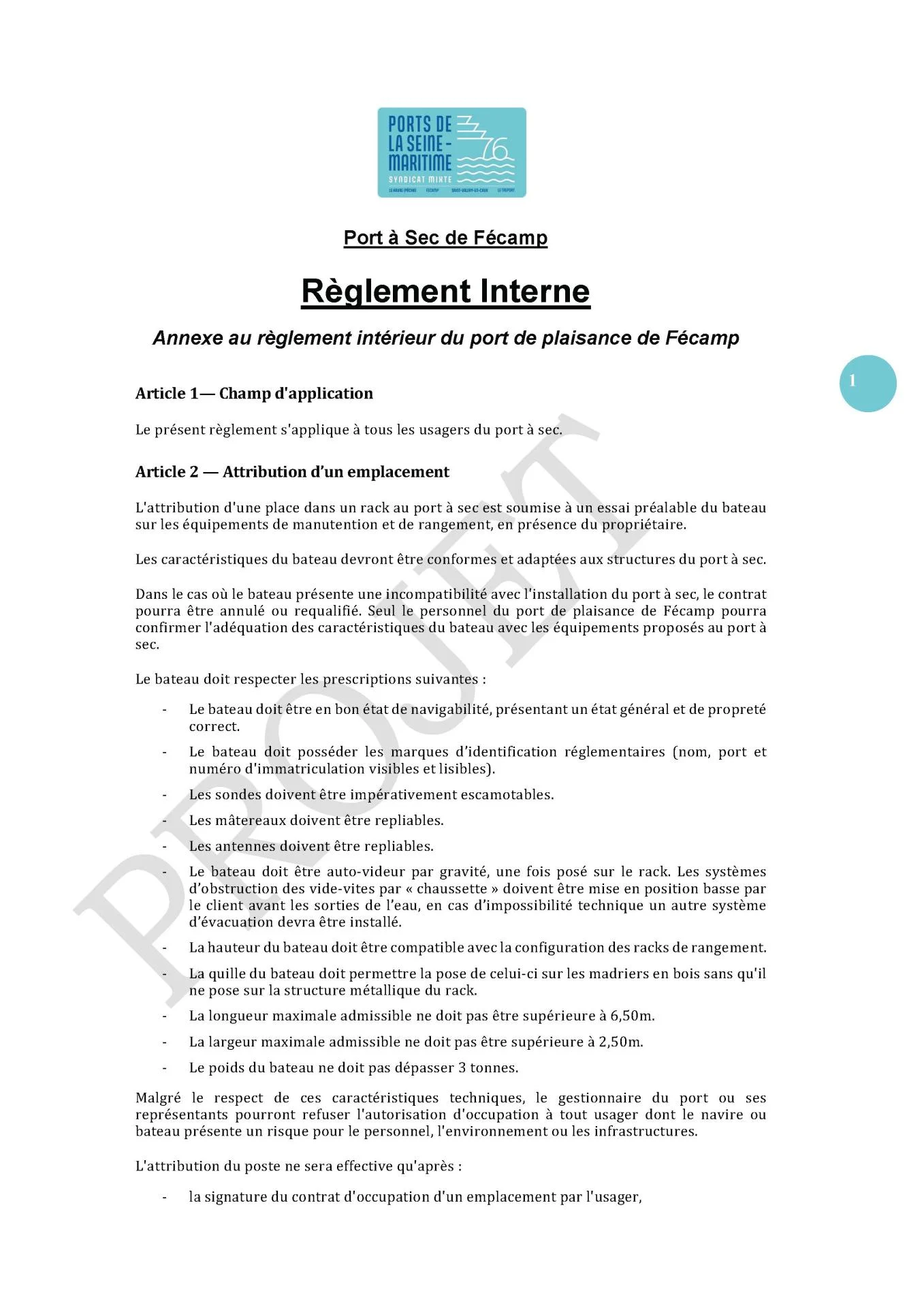 Reglement interieur portasec fec 281125 page 1